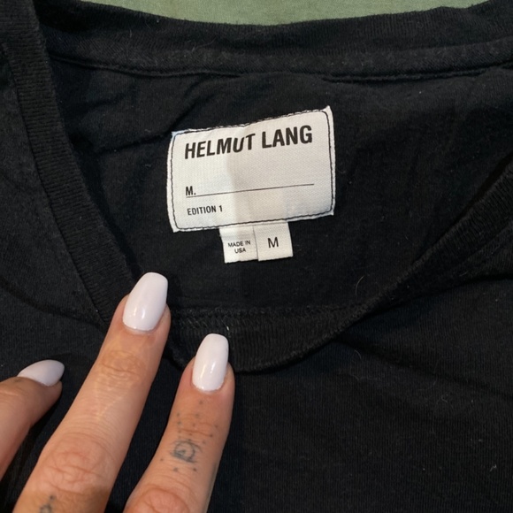 SOLD Helmut Lang Black T-shirt - Picture 2 of 4